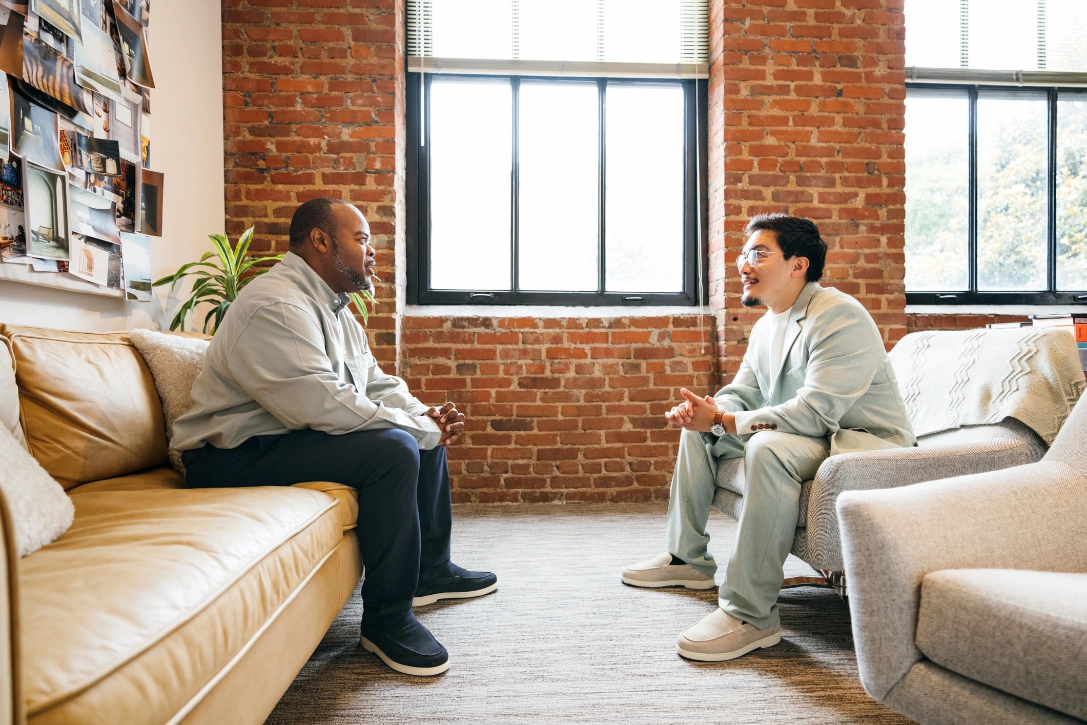 Advisor meeting with a small business client